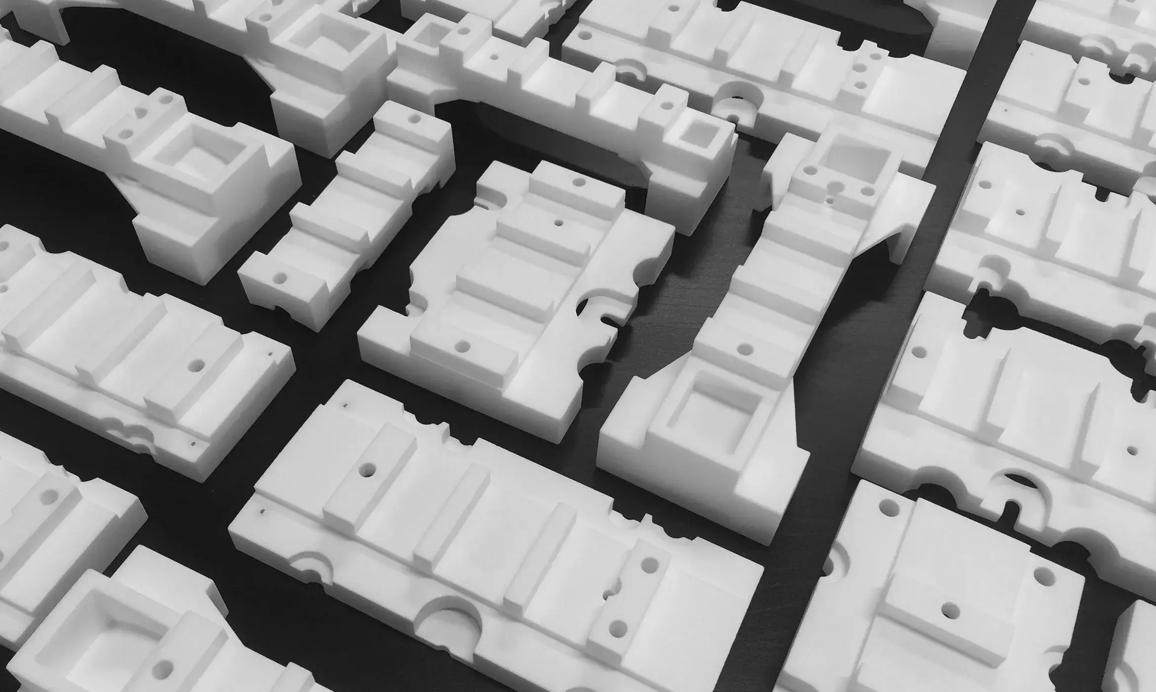 A batch of production parts